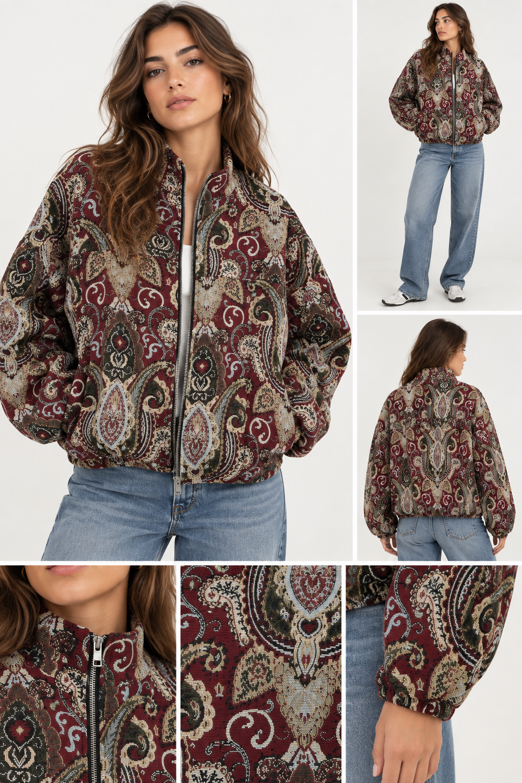 Jacket Baroque bordeaux