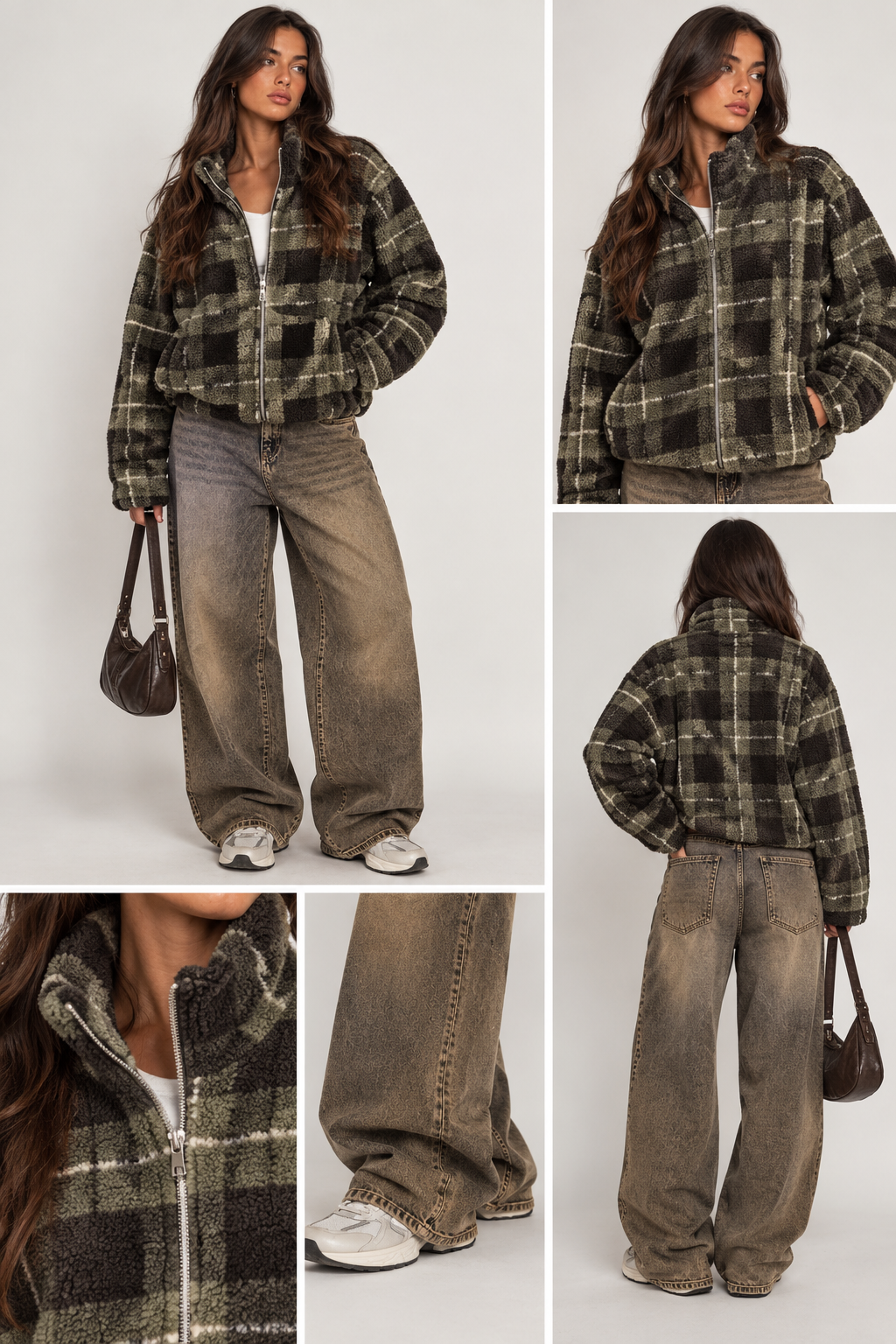 Jacket Teddy Olive Brown