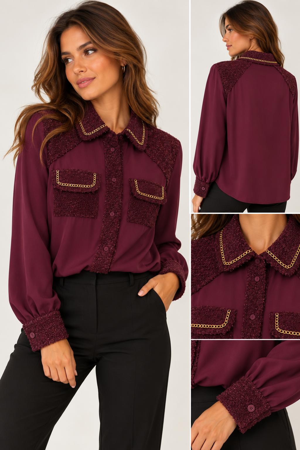 Blouse Sammy bordeaux