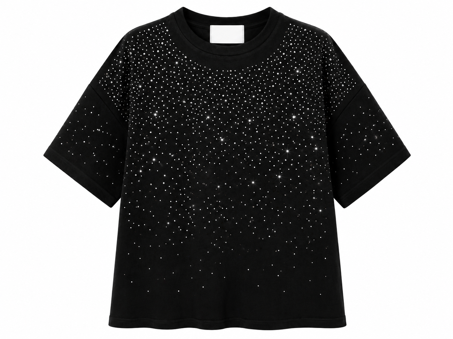 T-Shirt strass black
