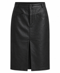 Noir Élégance – Leren Midi Rok