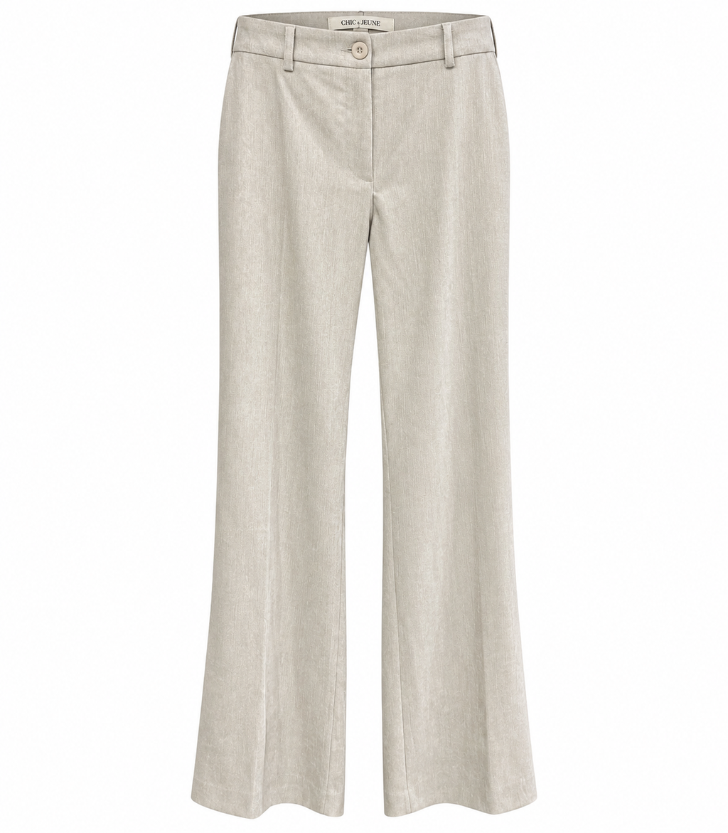Javi Velours Pantalon – Beige