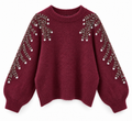 Knit Bordeaux Silver