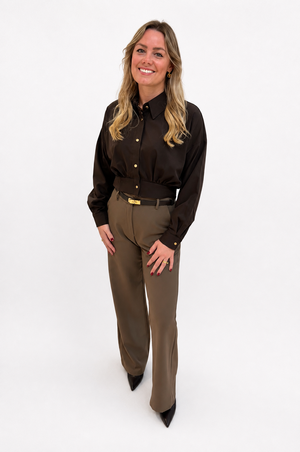 Blouse Elara Bruin