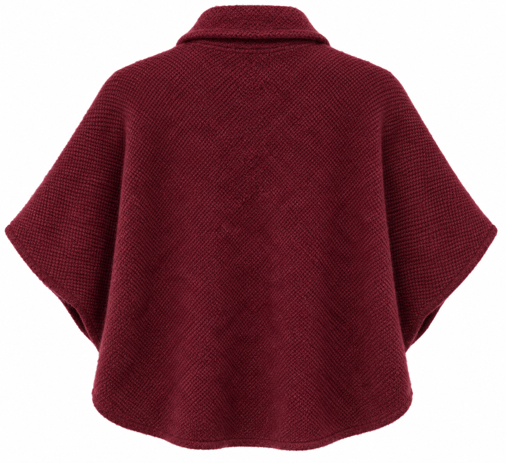 Bordeauxe Knit Cape