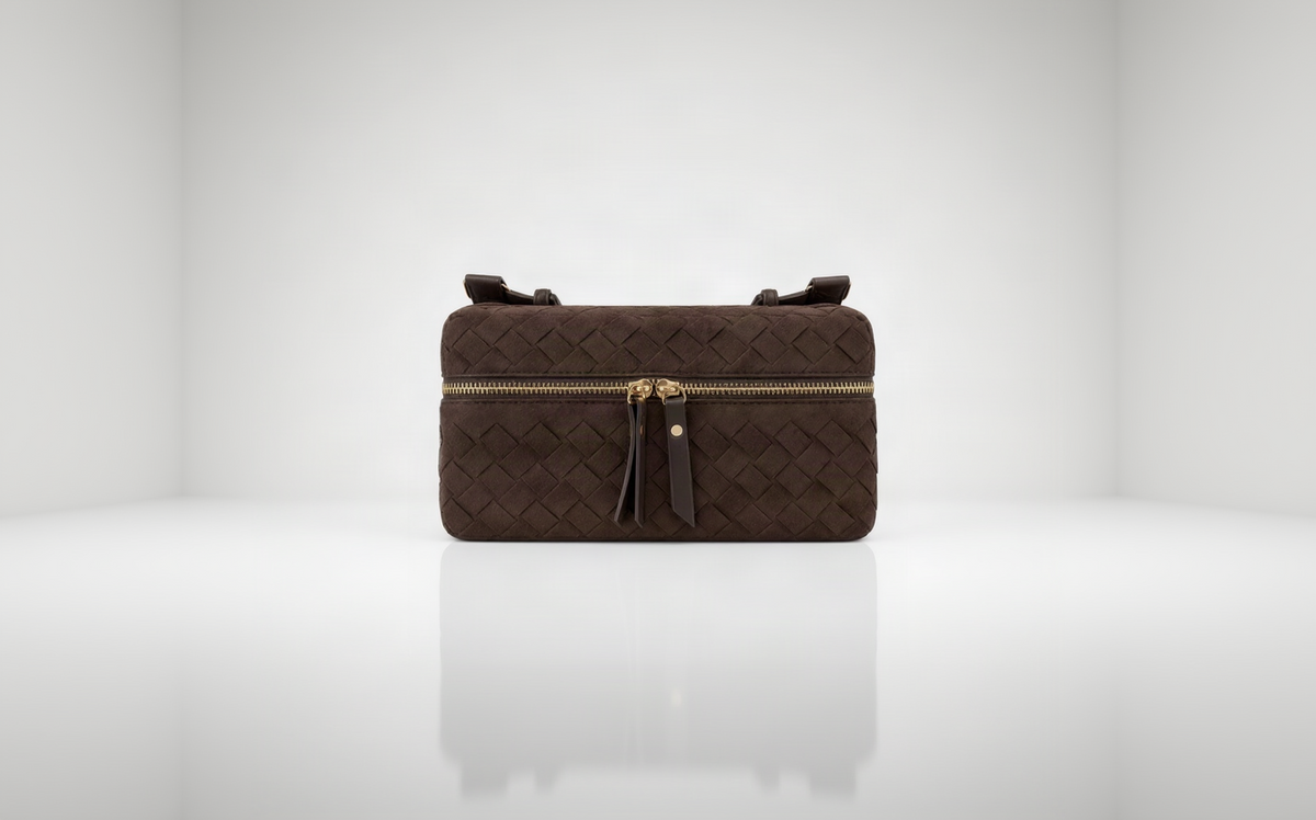 Noa Suede Bag – Brown