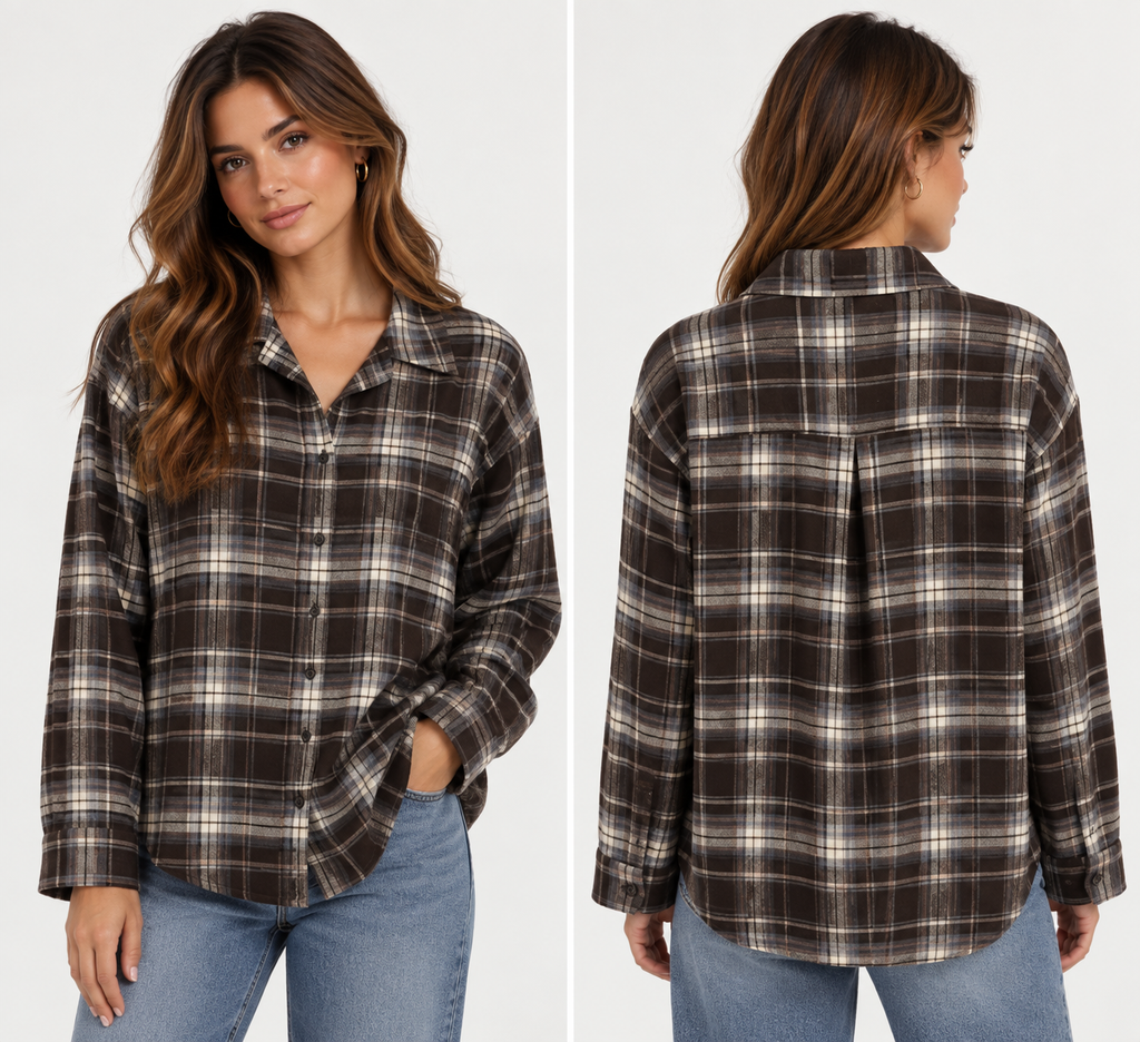 Blouse Monica bruin