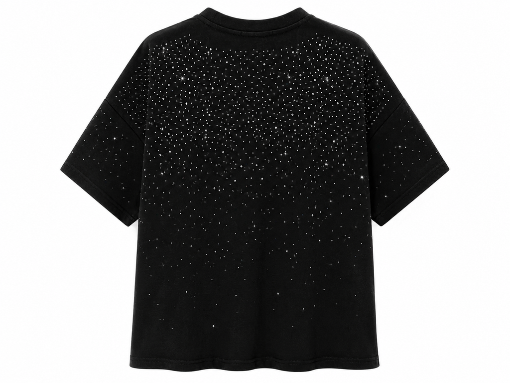 T-Shirt strass black
