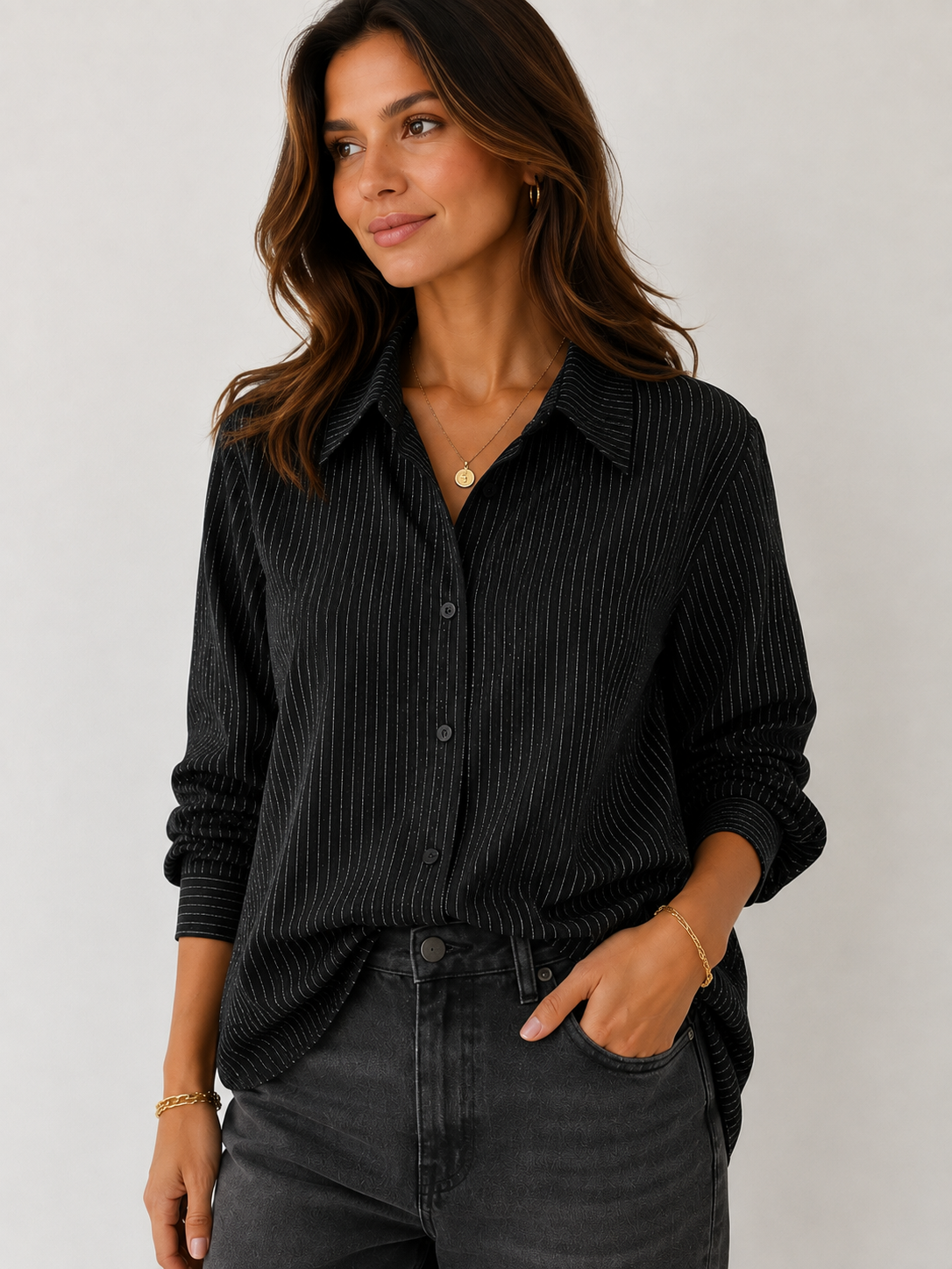 Blouse Eva Sparkle Black