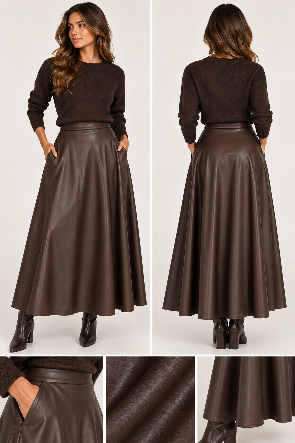 Elowen Leather Skirt